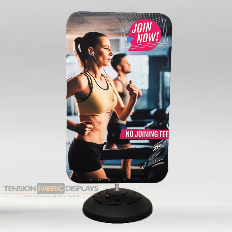 rectangular stopper tension fabric displays textil
