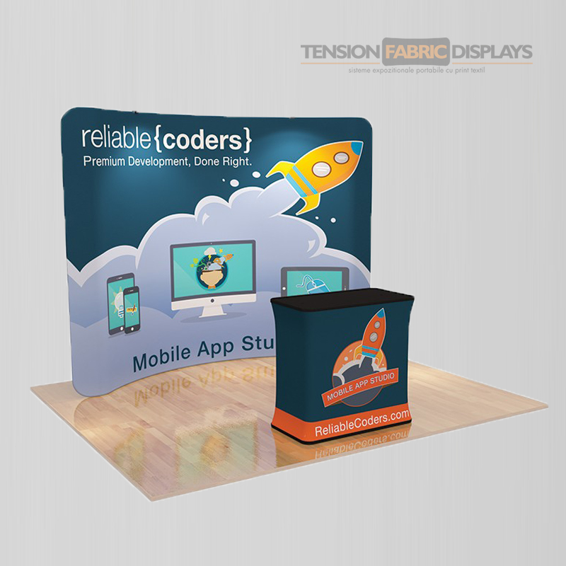 stand 3x3 tension fabric displays textil