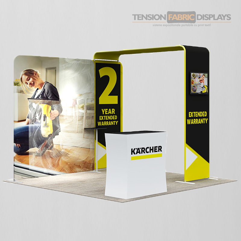 stand 3x3 tension fabric displays textil