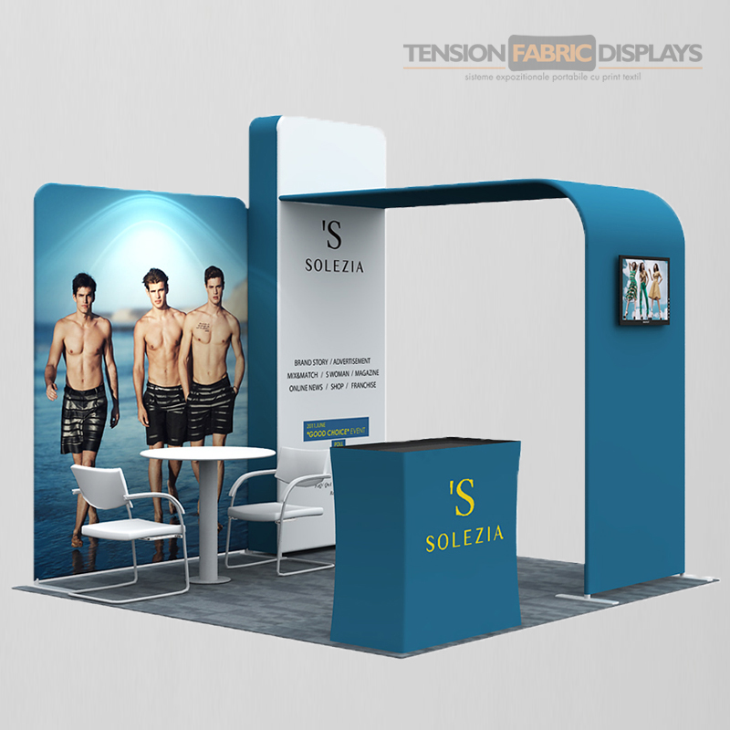 stand 3x3 tension fabric displays textil