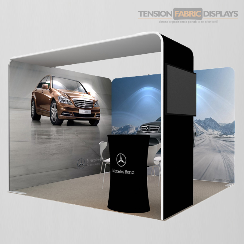 stand 3x3 tension fabric displays textil